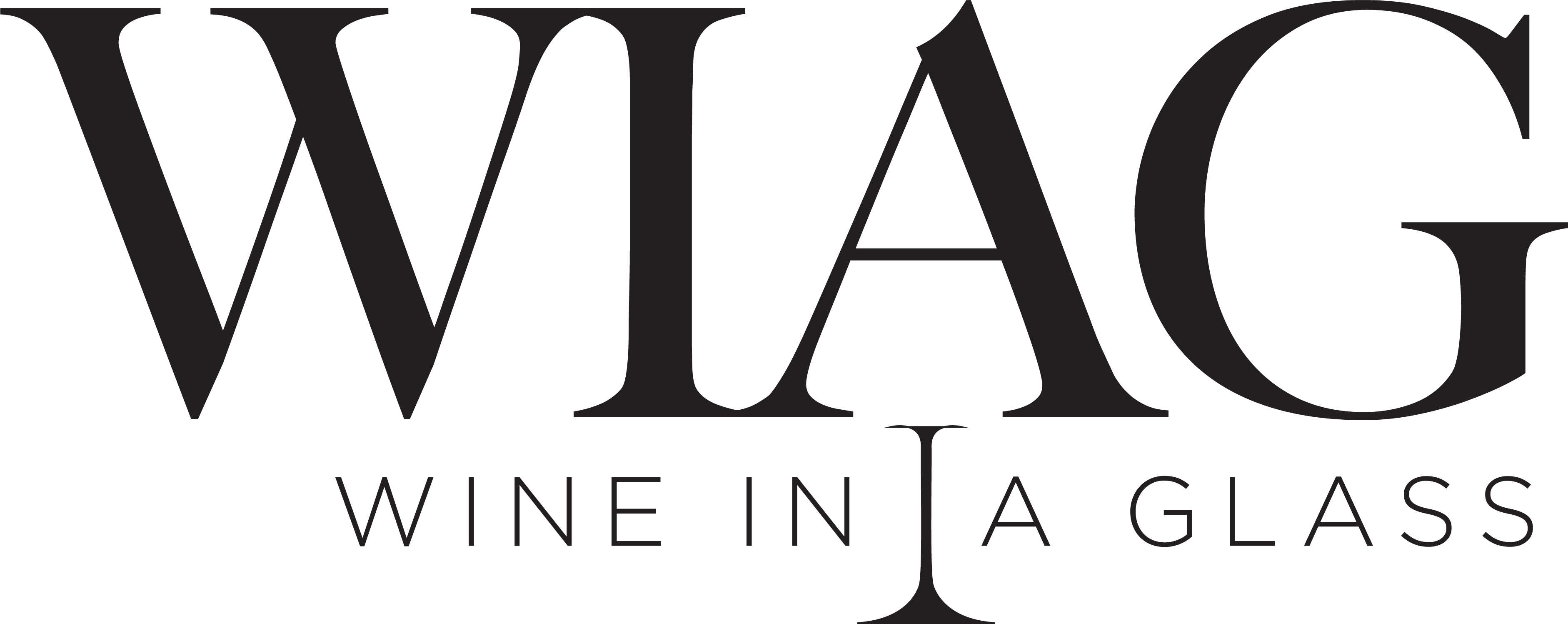 Wine in a glass logo