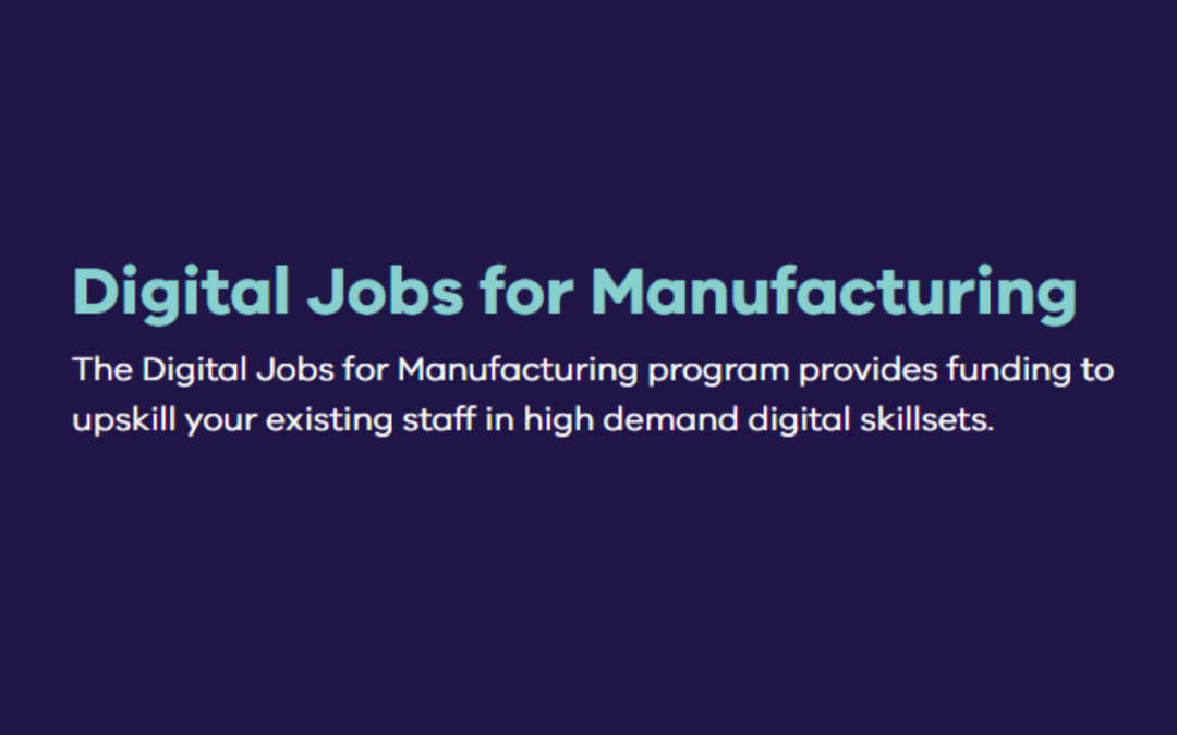 Digital Jobs for Manufacturing Program – De-mystifying Industry 4.0 / Digital Manufacturing Course
